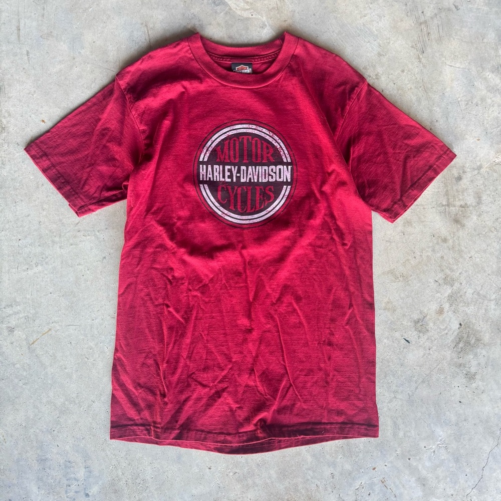 y2k Red Harley Davidson “New Orleans” shirt